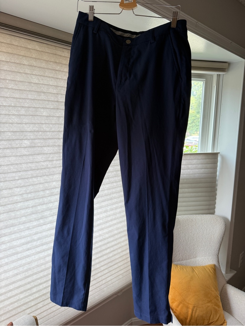 Men’s Puma 101 Navy Golf Pant Sz 32 W/34L Performance Active